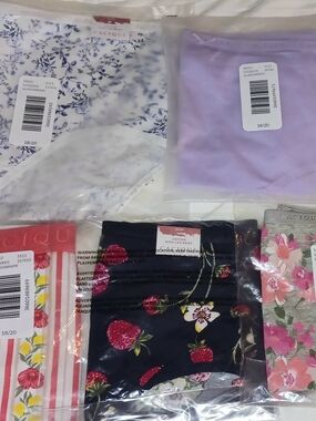 5 CACIQUE WOMEN'S PLUS COTTON HIGH LEG BRIEF SIZE 18-20